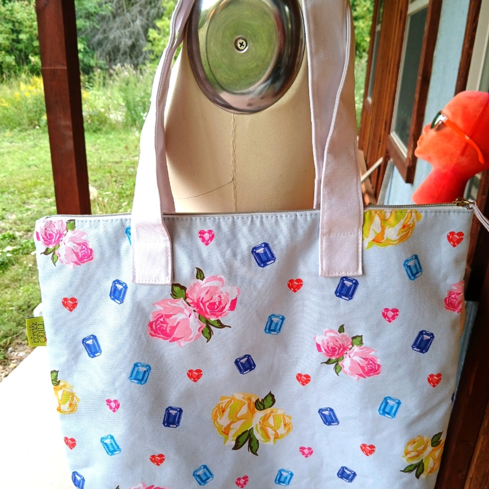 Bird And QUILL Drama Queen BLING Tote Bag QUEEN CROWN APPLIQUE Maximalist - Picture 5 of 8